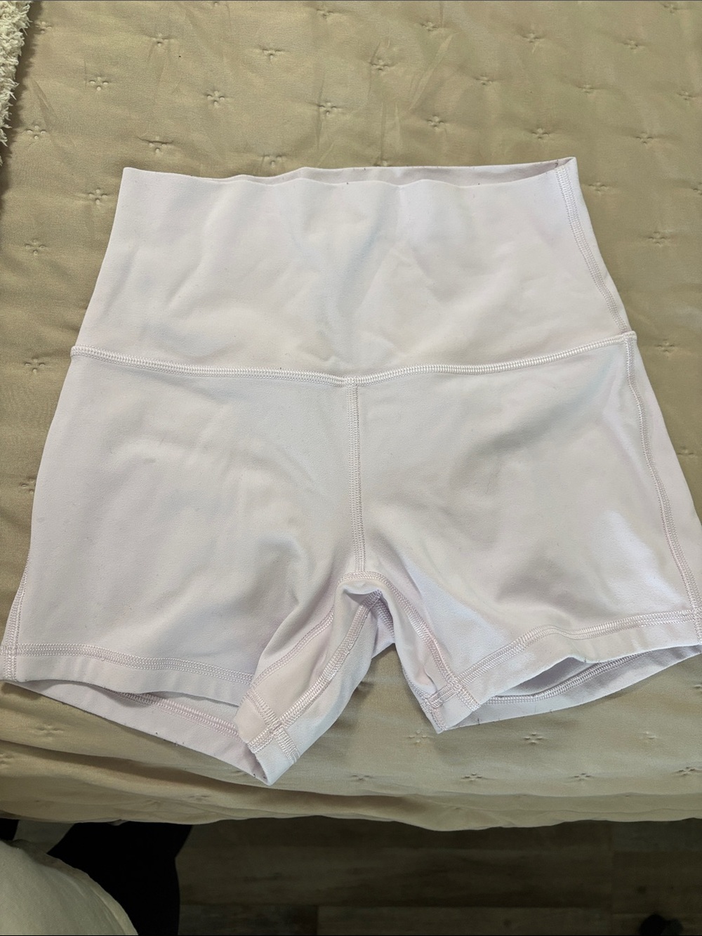 lululemon athletica High-Rise White Athletic Shorts